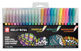 Sakura Gelly Roll Mixed étui de 24 stylos gel